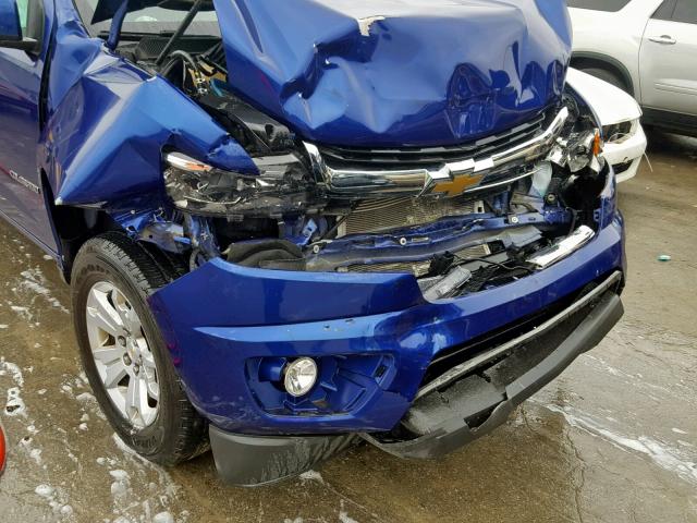 1GCHSBEA2F1270490 - 2015 CHEVROLET COLORADO L BLUE photo 9