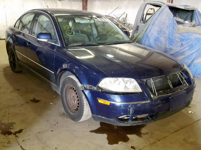 WVWMD63B74P246126 - 2004 VOLKSWAGEN PASSAT GL BLUE photo 1