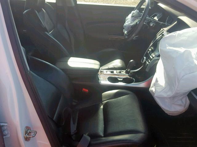 19UUB1F55GA004121 - 2016 ACURA TLX TECH WHITE photo 5