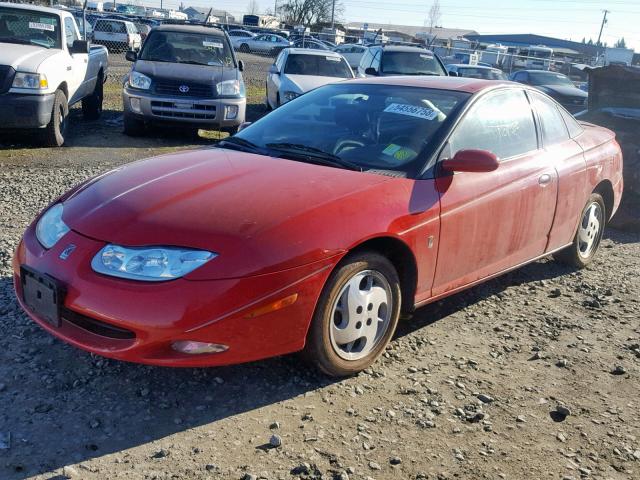 1G8ZY12792Z255187 - 2002 SATURN SC2 RED photo 2