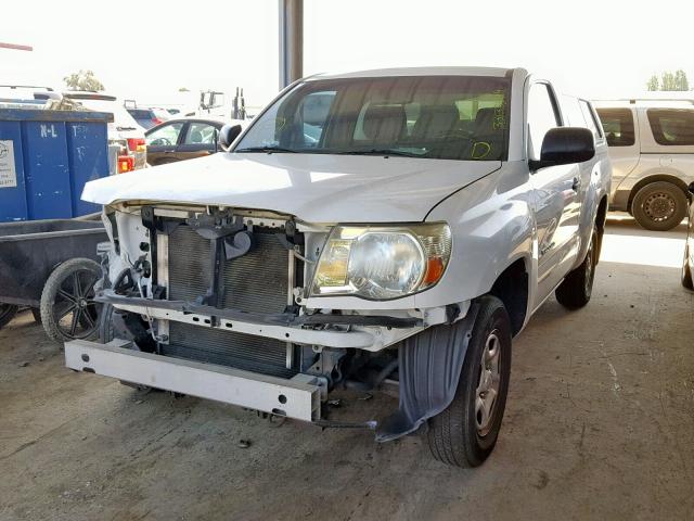 5TENX22N98Z497969 - 2008 TOYOTA TACOMA WHITE photo 2