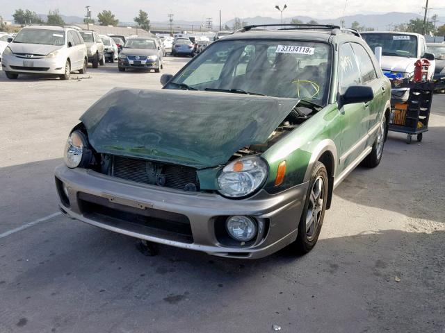 JF1GG68572H813889 - 2002 SUBARU IMPREZA OU GREEN photo 2