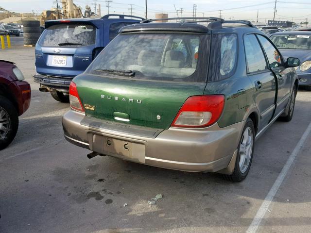 JF1GG68572H813889 - 2002 SUBARU IMPREZA OU GREEN photo 4