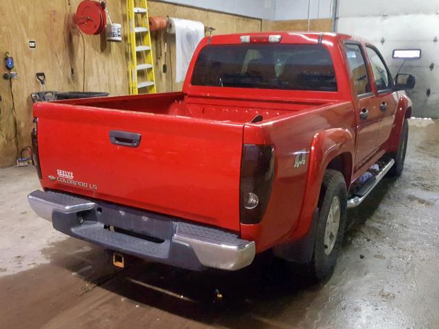 1GCDT136158223834 - 2005 CHEVROLET COLORADO RED photo 4