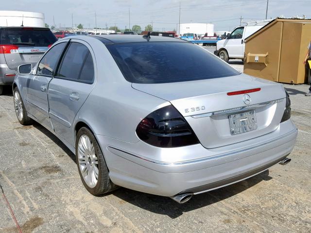 WDBUF56X89B417643 - 2009 MERCEDES-BENZ E 350 SILVER photo 3