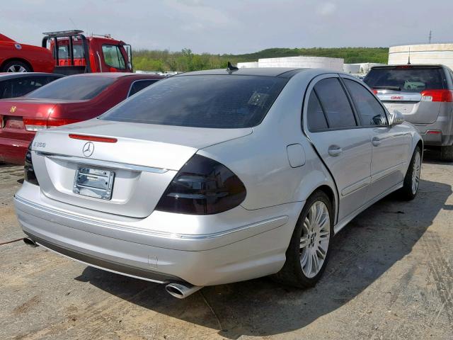 WDBUF56X89B417643 - 2009 MERCEDES-BENZ E 350 SILVER photo 4