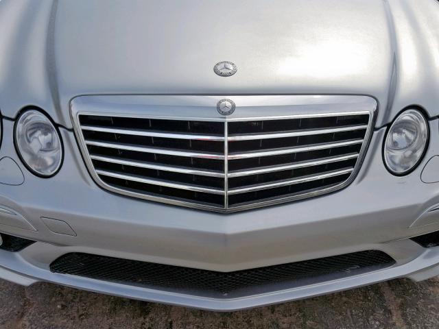 WDBUF56X89B417643 - 2009 MERCEDES-BENZ E 350 SILVER photo 9