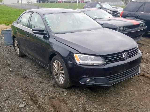 3VWLZ7AJ3BM373758 - 2011 VOLKSWAGEN JETTA SEL BLACK photo 1