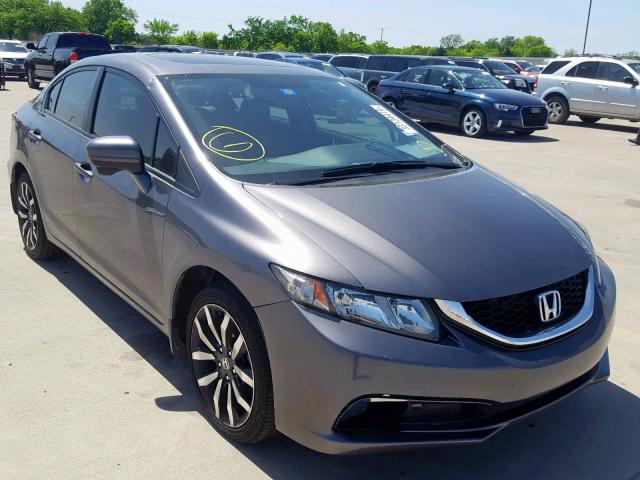 19XFB2F98FE004402 - 2015 HONDA CIVIC EXL GRAY photo 1