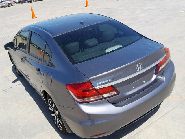 19XFB2F98FE004402 - 2015 HONDA CIVIC EXL GRAY photo 9