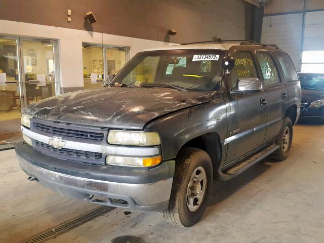 1GNEK13Z02J234692 - 2002 CHEVROLET TAHOE BLACK photo 2