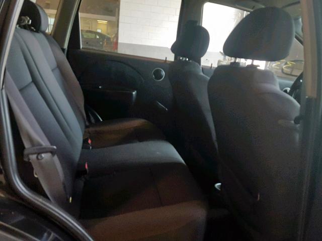 KL1TD66688B020133 - 2008 CHEVROLET AVEO BASE შავი ფოტო 6