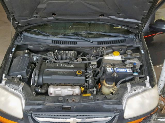 KL1TD66688B020133 - 2008 CHEVROLET AVEO BASE შავი ფოტო 7