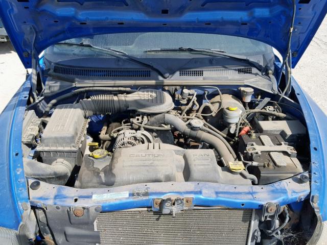 1B7GL2AX9YS682146 - 2000 DODGE DAKOTA QUA BLUE photo 7