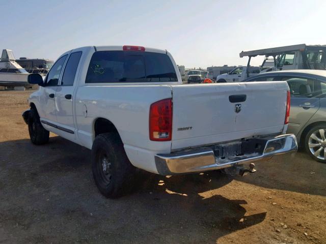 3D7KR28D95G734209 - 2005 DODGE RAM 2500 S WHITE photo 3