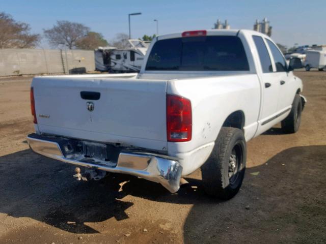 3D7KR28D95G734209 - 2005 DODGE RAM 2500 S WHITE photo 4