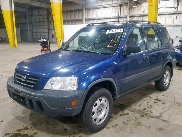 JHLRD1845WC089518 - 1998 HONDA CR-V LX BLUE photo 2