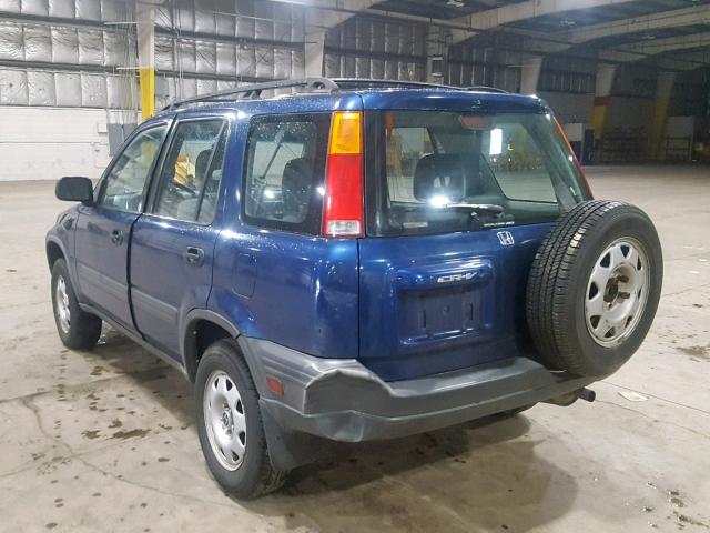 JHLRD1845WC089518 - 1998 HONDA CR-V LX BLUE photo 3