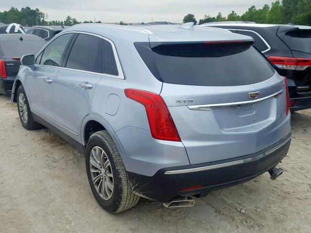 1GYKNBRS5HZ307255 - 2017 CADILLAC XT5 LUXURY BLUE photo 3