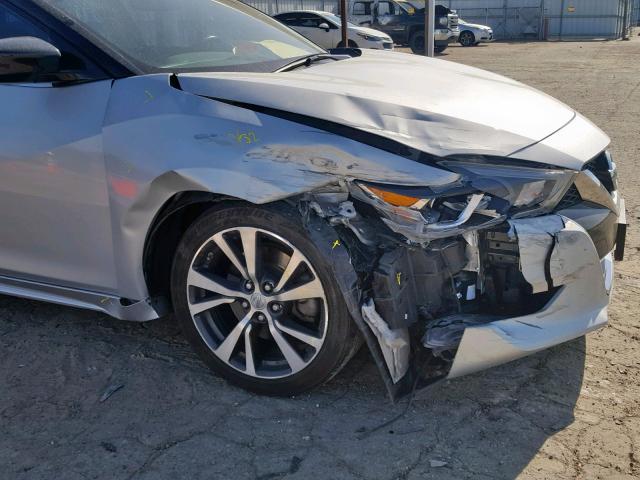 1N4AA6AP3HC366793 - 2017 NISSAN MAXIMA 3.5 SILVER photo 9