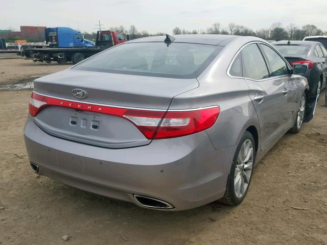 KMHFH4JG5CA186473 - 2012 HYUNDAI AZERA GLS SILVER photo 4