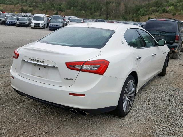 ZAM57XSA9G1167702 - 2016 MASERATI GHIBLI WHITE photo 4