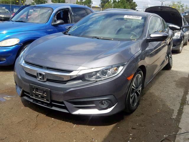 2HGFC3B71HH358343 - 2017 HONDA CIVIC EXL GRAY photo 2