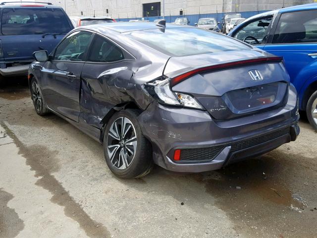 2HGFC3B71HH358343 - 2017 HONDA CIVIC EXL GRAY photo 3