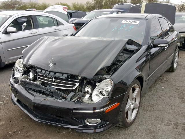 WDBUF56X77B047377 - 2007 MERCEDES-BENZ E 350 BLACK photo 2