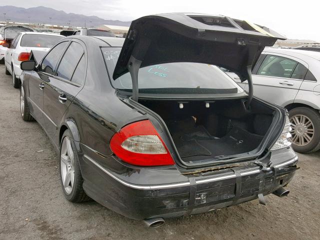 WDBUF56X77B047377 - 2007 MERCEDES-BENZ E 350 BLACK photo 3