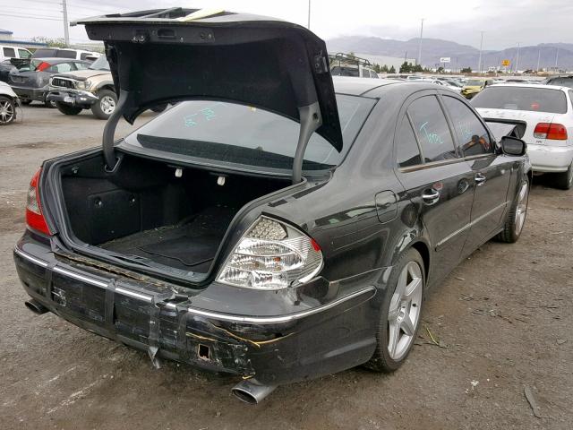 WDBUF56X77B047377 - 2007 MERCEDES-BENZ E 350 BLACK photo 4