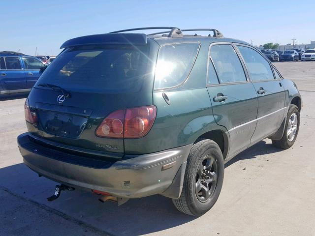 JT6HF10U9X0019352 - 1999 LEXUS RX 300 GREEN photo 4