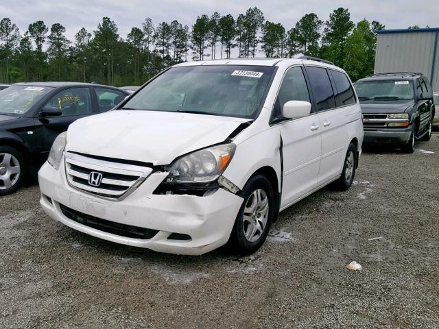5FNRL38686B436646 - 2006 HONDA ODYSSEY EX WHITE photo 2