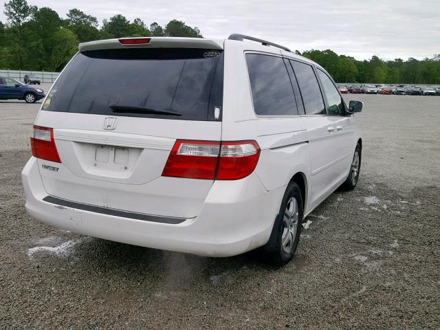5FNRL38686B436646 - 2006 HONDA ODYSSEY EX WHITE photo 4