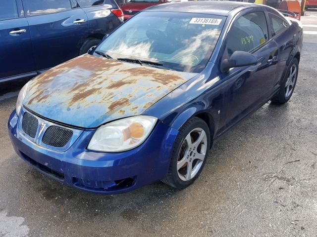 1G2AN18B787298636 - 2008 PONTIAC G5 GT BLUE photo 2