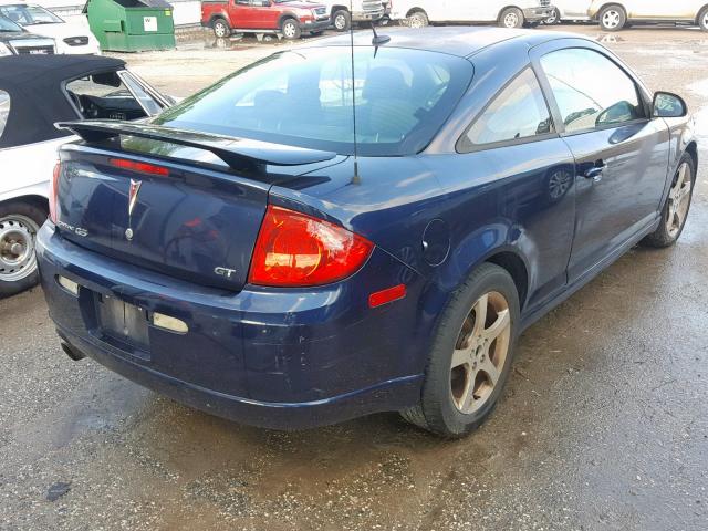 1G2AN18B787298636 - 2008 PONTIAC G5 GT BLUE photo 4