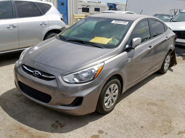 KMHCT4AE1HU356091 - 2017 HYUNDAI ACCENT SE CHARCOAL photo 2