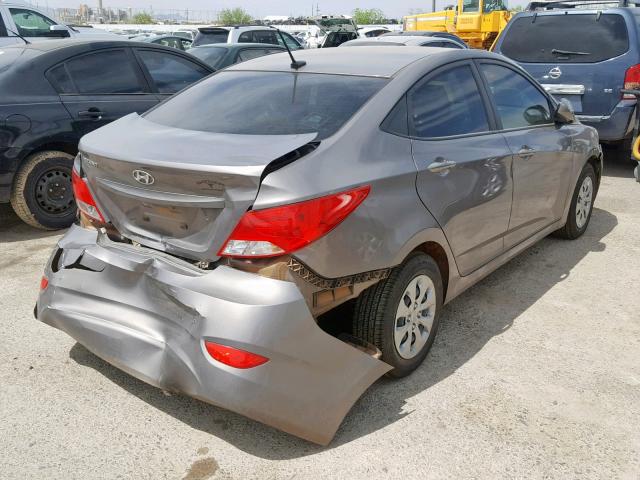 KMHCT4AE1HU356091 - 2017 HYUNDAI ACCENT SE CHARCOAL photo 4