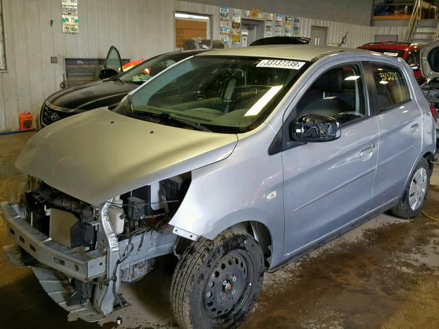 ML32A3HJ1FH033848 - 2015 MITSUBISHI MIRAGE DE SILVER photo 2