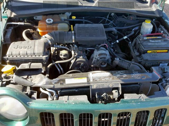 1J4GL48K43W702868 - 2003 JEEP LIBERTY SP GREEN photo 7