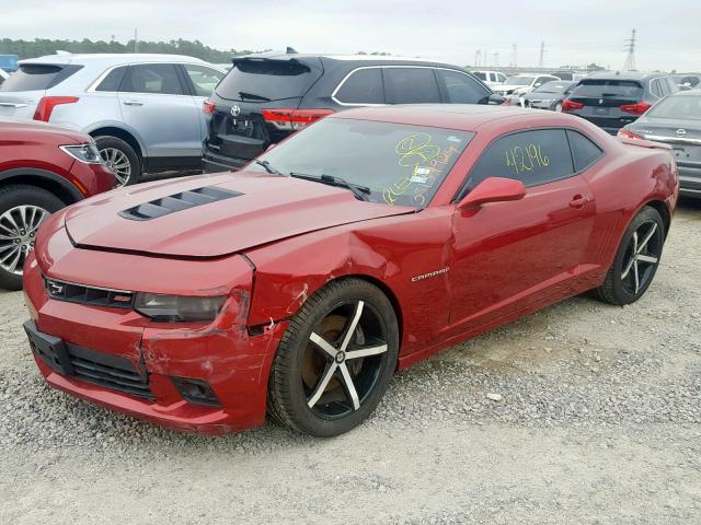 2G1FK1EJ1E9256889 - 2014 CHEVROLET CAMARO 2SS RED photo 2