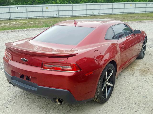 2G1FK1EJ1E9256889 - 2014 CHEVROLET CAMARO 2SS RED photo 4