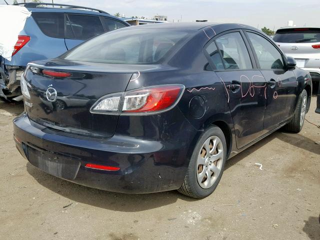 JM1BL1UF5C1578727 - 2012 MAZDA 3 I BLACK photo 4