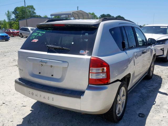 1J8FF47W17D583815 - 2007 JEEP COMPASS SILVER photo 4