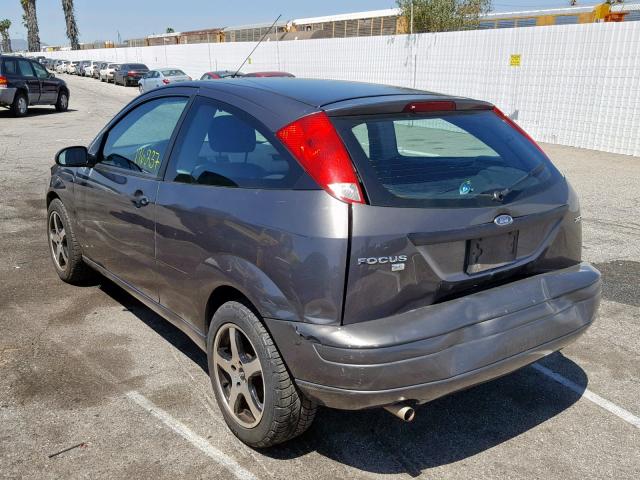 3FAFP31N45R127056 - 2005 FORD FOCUS ZX3 BLACK photo 3