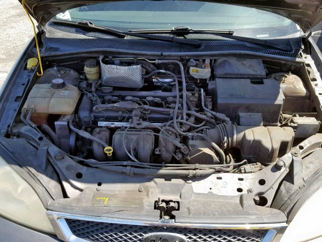 3FAFP31N45R127056 - 2005 FORD FOCUS ZX3 BLACK photo 7