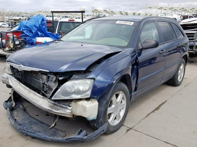 2C4GF48485R471225 - 2005 CHRYSLER PACIFICA BLUE photo 2