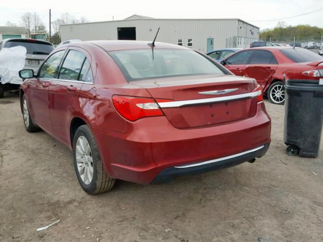 1C3CCBBB3DN543614 - 2013 CHRYSLER 200 TOURIN MAROON photo 3