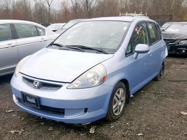 JHMGD38458S008704 - 2008 HONDA FIT BLUE photo 2