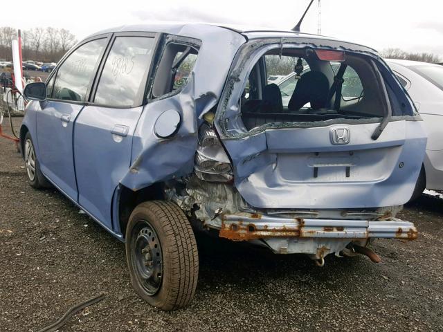 JHMGD38458S008704 - 2008 HONDA FIT BLUE photo 3